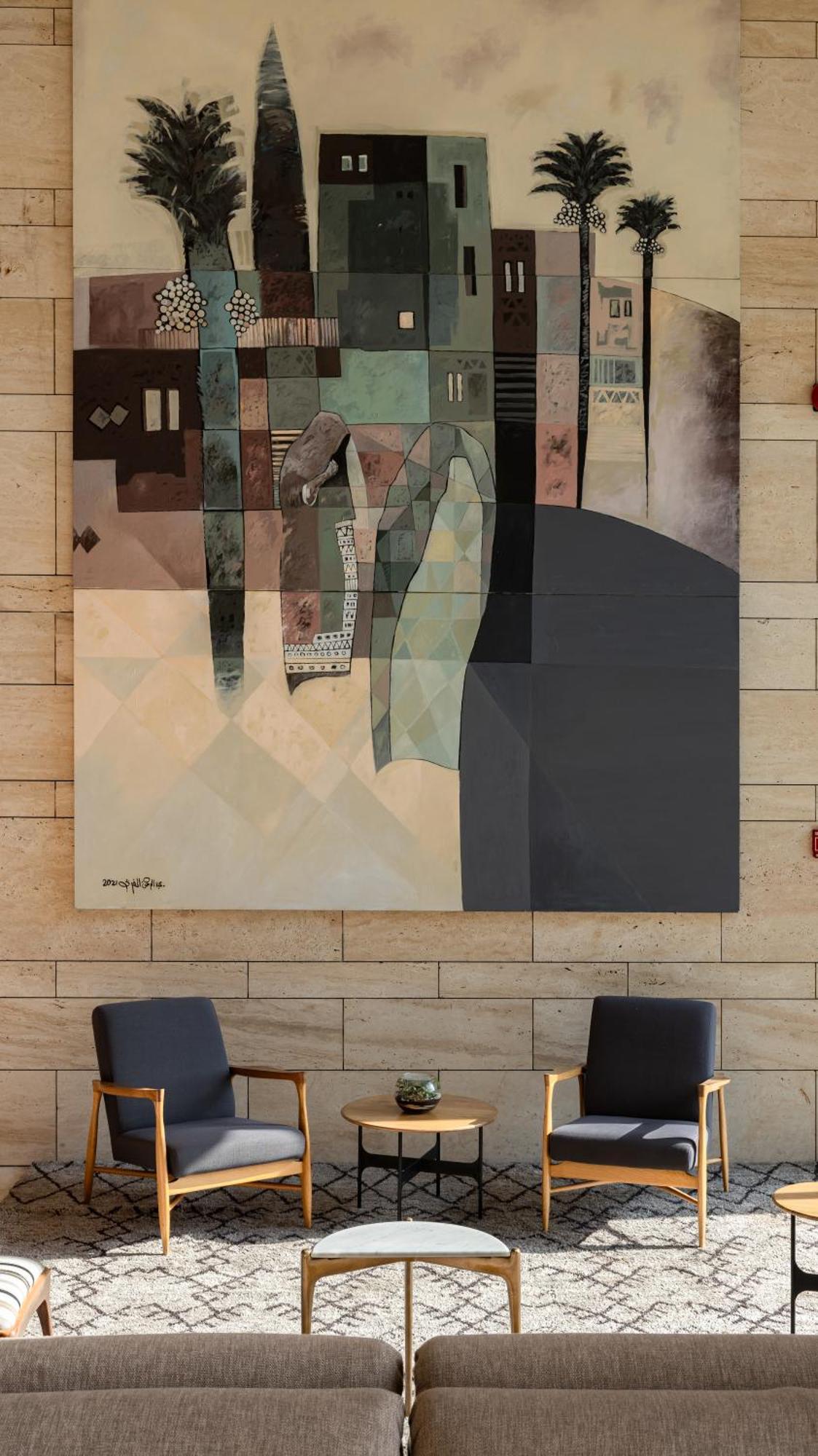 Shirvan Hotel City Yard Джедда Экстерьер фото The painting "The City" by Jean-Pierre Raynal